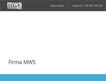 Tablet Screenshot of mws-instalacje.com